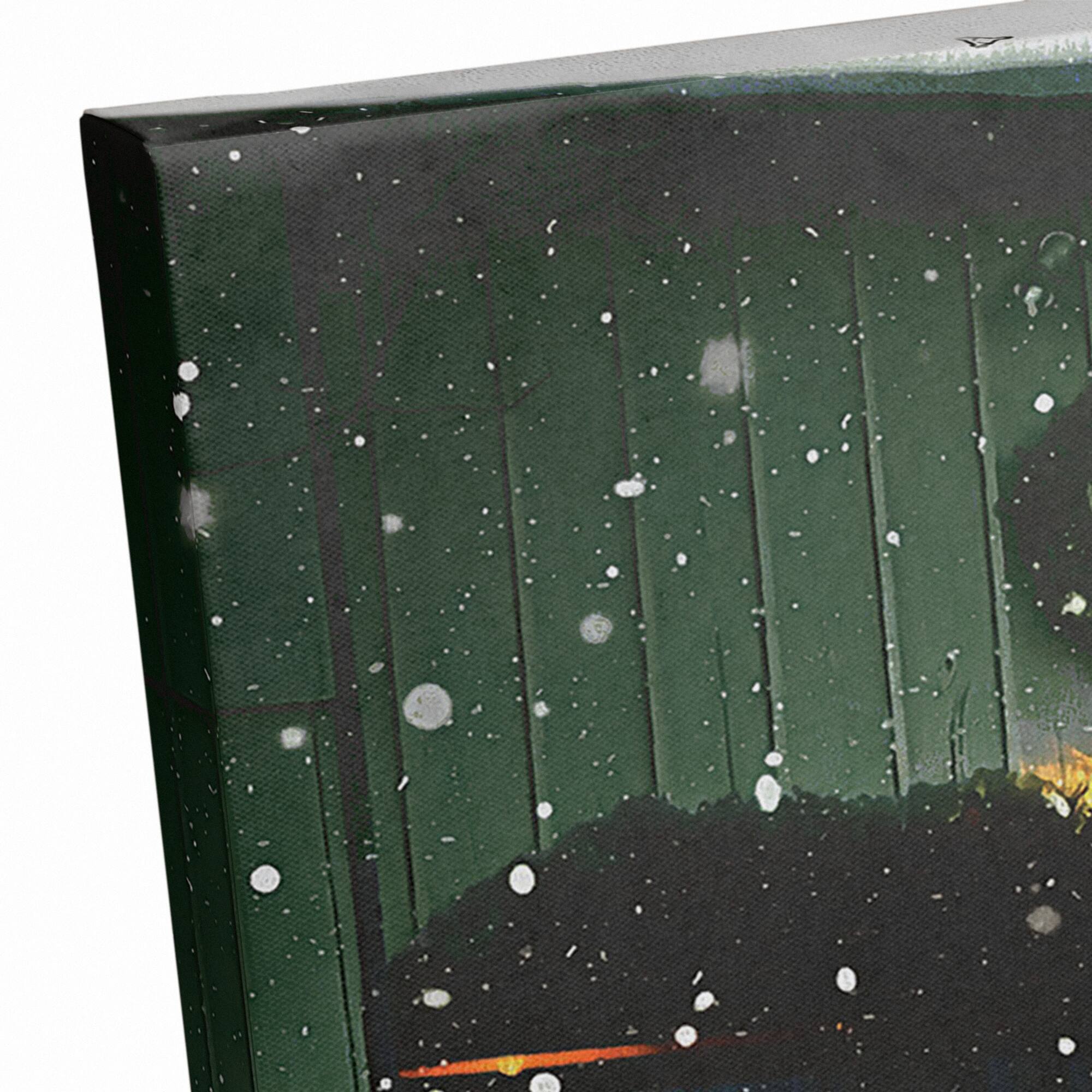 Santa Packing The Truck 24x20 Canvas Wall Art